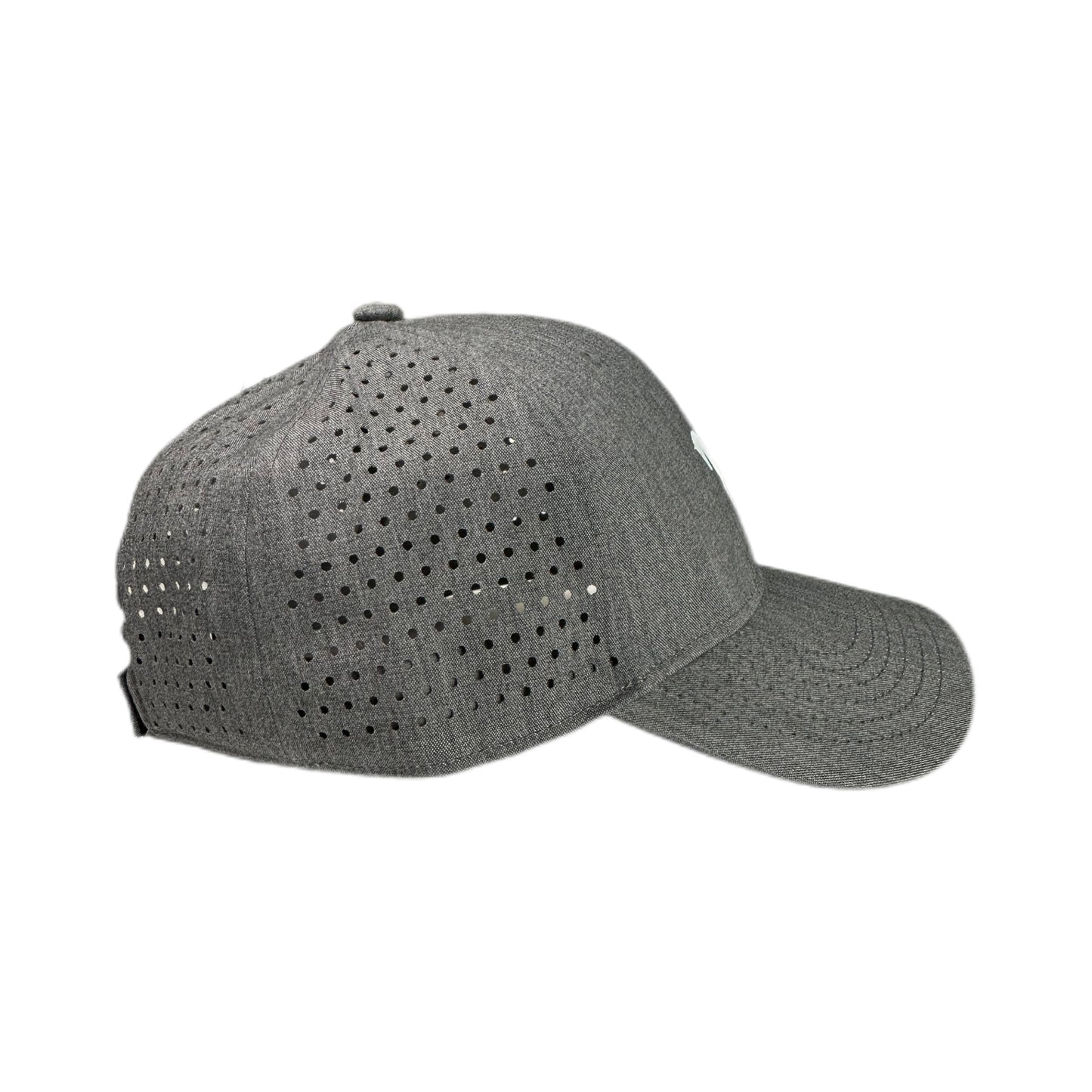 Gorra Gris con Estampado Ecuestre