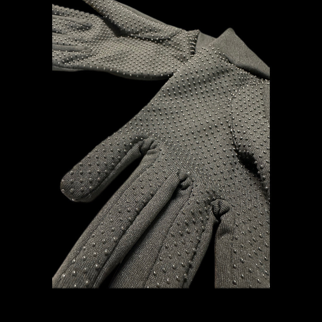 Guantes Negros Básicos para Montar