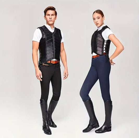 Chaleco de seguridad ecuestre unisex - vista lateral | Equinomex