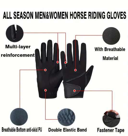 Guantes para Montar Unisex - vista lateral | Equinomex