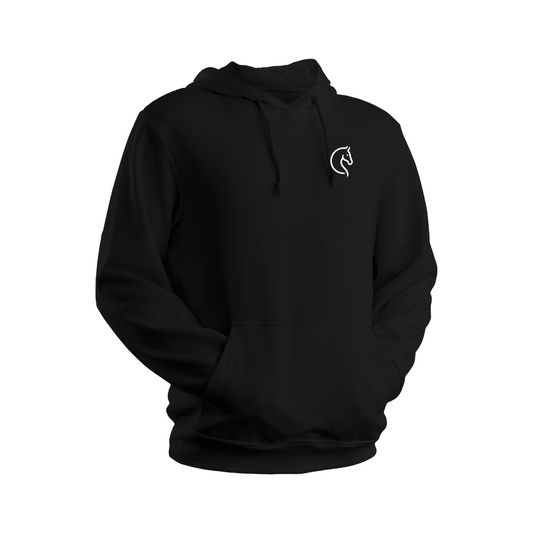 Hoodie ecuestre negra Equinomex