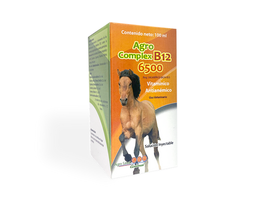Vitaminas para caballos: Agro Complex B12 6500 inyectable – EQUINOMEX