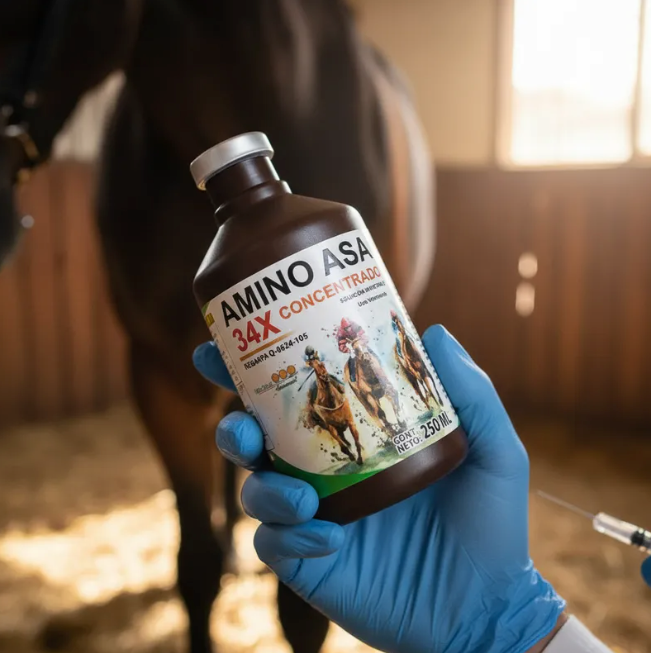 Aminoasa 34X -  Antianémico, Energético, Multivitamínico, Rehidratante.