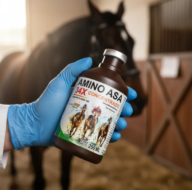 Aminoasa 34X -  Antianémico, Energético, Multivitamínico, Rehidratante.