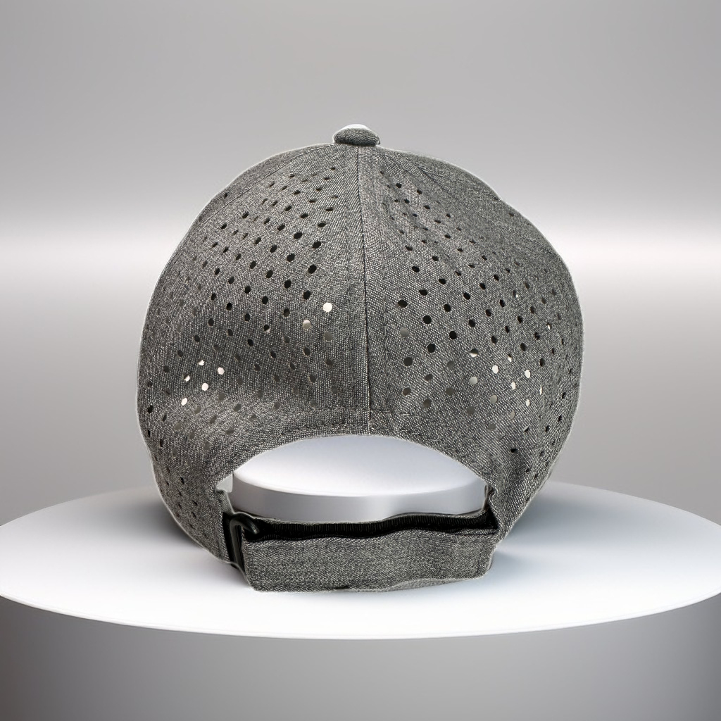 Gorra Gris con Estampado Ecuestre