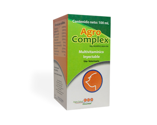 Agro Complex 100ml - Medicina Veterinaria Profesional para Porcinos, bovinos, equinos, ovinos, caprinos, caninos y felinos.