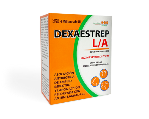Dexaestrep L/A 2 millones de UI - Medicina Veterinaria Profesional para Bovinos, equinos, porcinos, ovinos y caprinos.